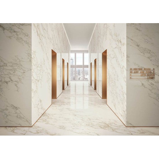 CALACATTA GOLD CONTINUOUS VEINING | Marble Experience